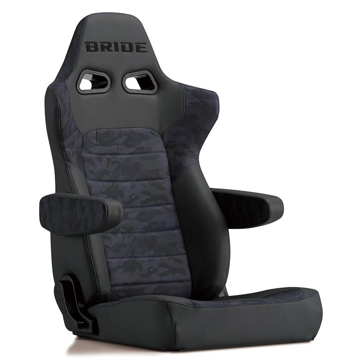 ブリッド リクライニングシート ERGOSTERGHOST ブルーカモフラージュ E64CM2 BRIDE シート エルゴスターゴースト シートヒーター:無し