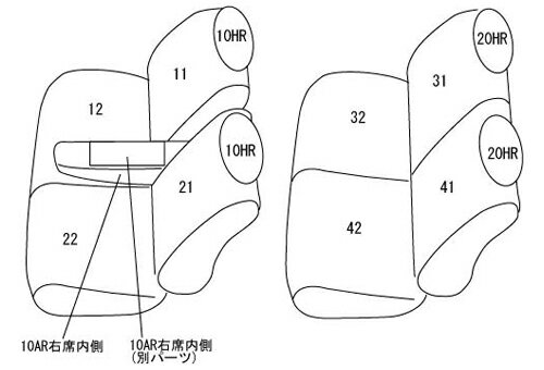 クラッツィオ キルティングタイプ シートカバー ステラ(LA150F / LA160F) ED-0698 / Clazzio Quilting