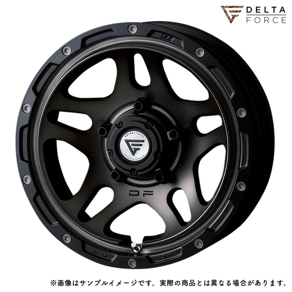デルタフォース オーバーランダー 16x6.0J 5H 139.7 -5 マットスモークポリッシュ (MSP) / 16インチ ホイール1本 DELTA FORCE OVERLANDER / ハブ径:109 ジムニーシエラ