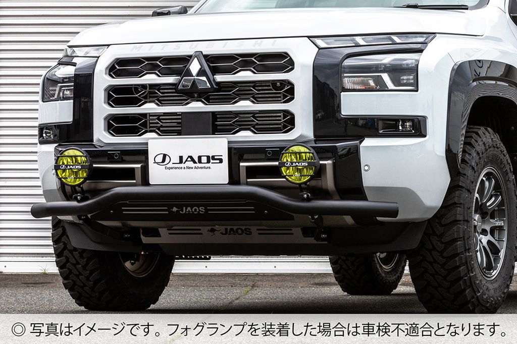 JAOS フロントスキッドバー ブラック／ブラック トライトン LC2T系 【B150367D】/ FRONT SKID BAR BLAC..