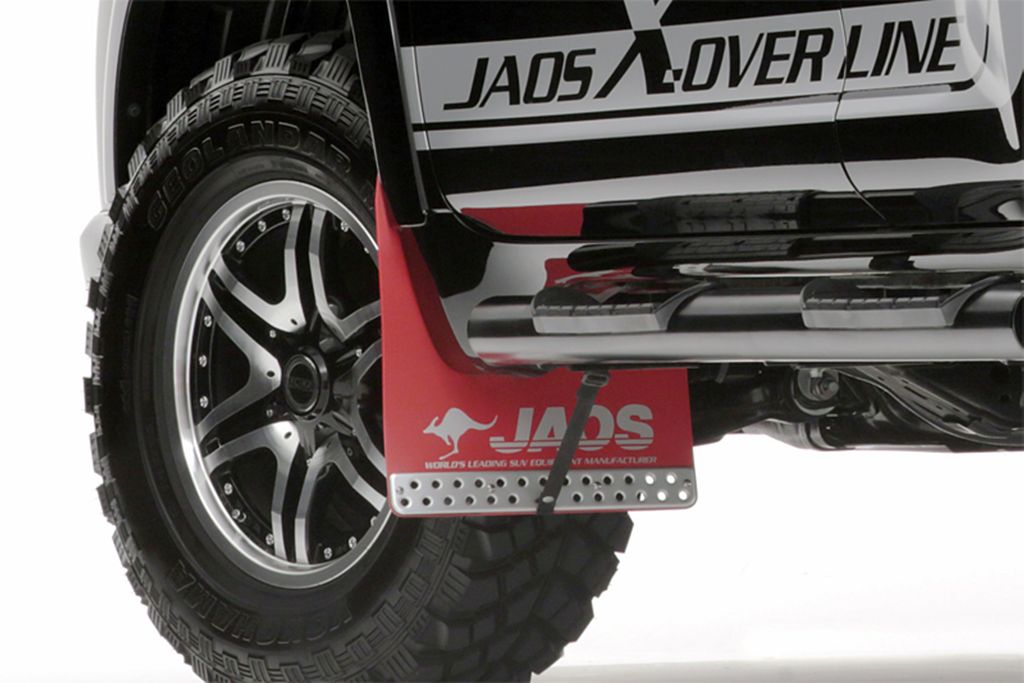 JAOS マッドガード3 フロントセット レッド プラド 150系 MUD GUARD3 RED FRONT LC150/1 PRADO 09+