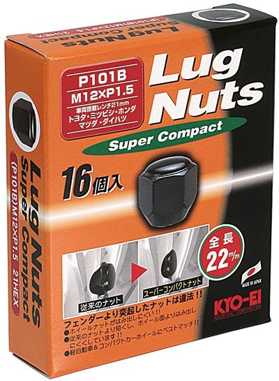 ʻ 饰ʥå ѡѥ ޥ 21HEX M12P1.5 16pcs ֥å / Lug Nut Super Co...