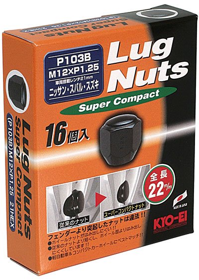 ʻ 饰ʥå ѡѥ ޥ 21HEX M12P1.25 16pcs ֥å / Lug Nut Super C...
