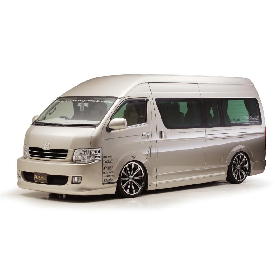 レガンス 200系 1・2・3型 ワイドボディ用 フロントハーフスポイラー4点フルセット...