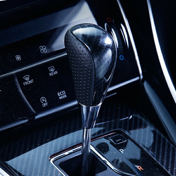 ハリアー 60系(ZSU6#W) 綾織カーボン調(パンチングレザー) Cタイプ ロングシフトノブ / SLT25C-254-1 F..