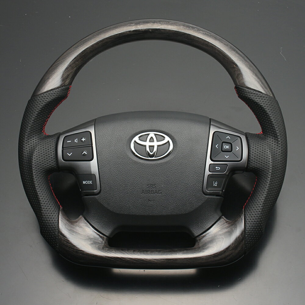 FEGGARI ハイエース/レジアスエース 200系(TRH2##/GDH2##/KDH2##) 4型以降 プレミアムスポーツステアリング(純正交換) ウズラ木目 / LSP01 フェガーリ