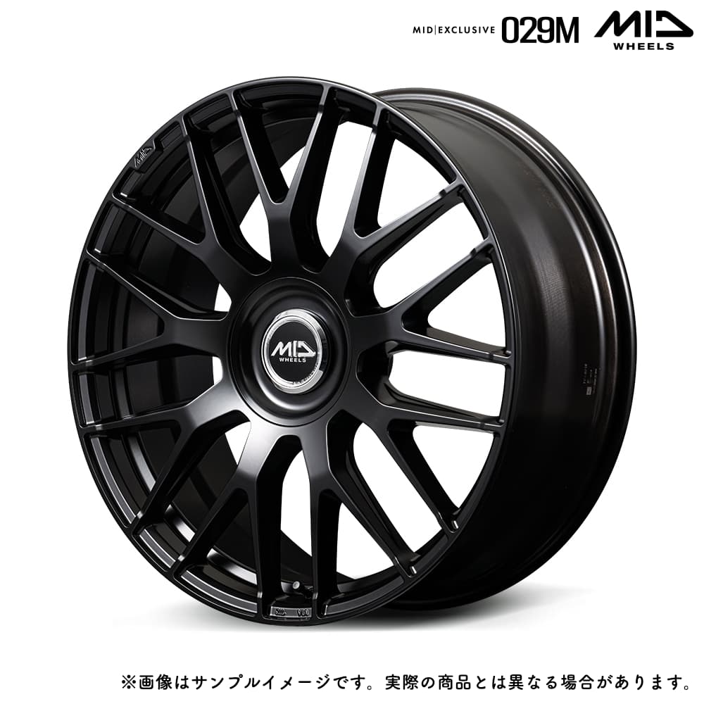 MID エクスクルーシヴ 029M 21x8.5J 5H 114.3/120 +30 セミグロスブラック (SBK) / 21インチ ホイール1本 MID EXCLUSIVE (X219B855M330SBKN) マルチPCD ナットホール径:φ29-φ15 輸入車対応