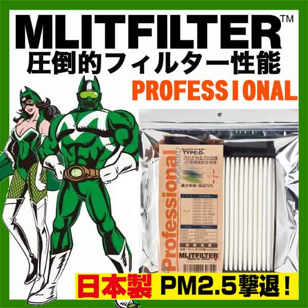 エムリット フィルター プロフェッショナル エクリプスクロス GK1W用 エアコンフィルター MLITFILTER 純正品番 7803A109