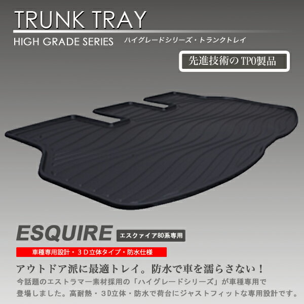 新品 3Dラゲッジマット エスクワイア ZRR80W ZRR85W ZRR80G ZRR85G ZWR80G ZWR80W用 車種専用 カーマッ..