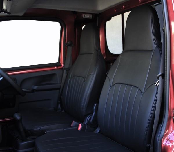 ALTNE（アルトネ）シートカバー ヴィンテージブラック 1列目のみ サンバートラック グランドキャブ(S500J/S510J) 全グレード ヘッドレスト一体型タイプ