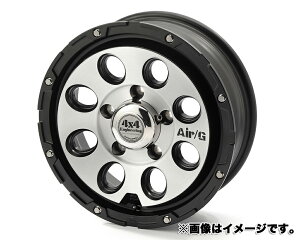 4X4エンジニアリング Air/G Massive アルミホイール(1本) 16x5.5 +22 139.7 5H(マットブラックブラッシュド) / 16インチ 4×4 Engineering