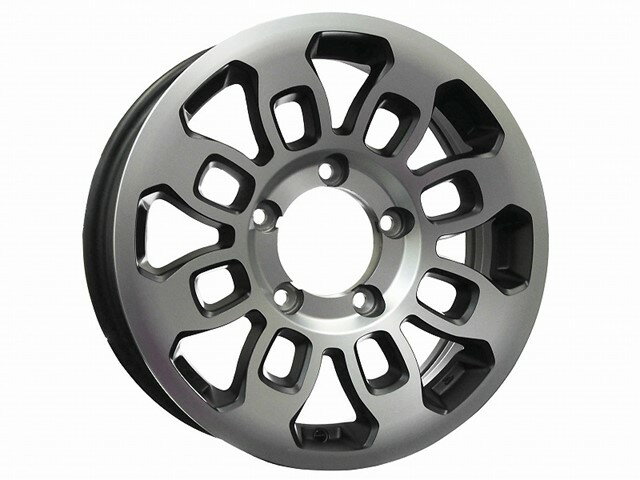 マッドサンダー ホイール 1本 16x5.5J 139.7 5H 20 (マットブラック/ポリッシュ) / 16インチ MBRO エムブロ MUD THUNDER