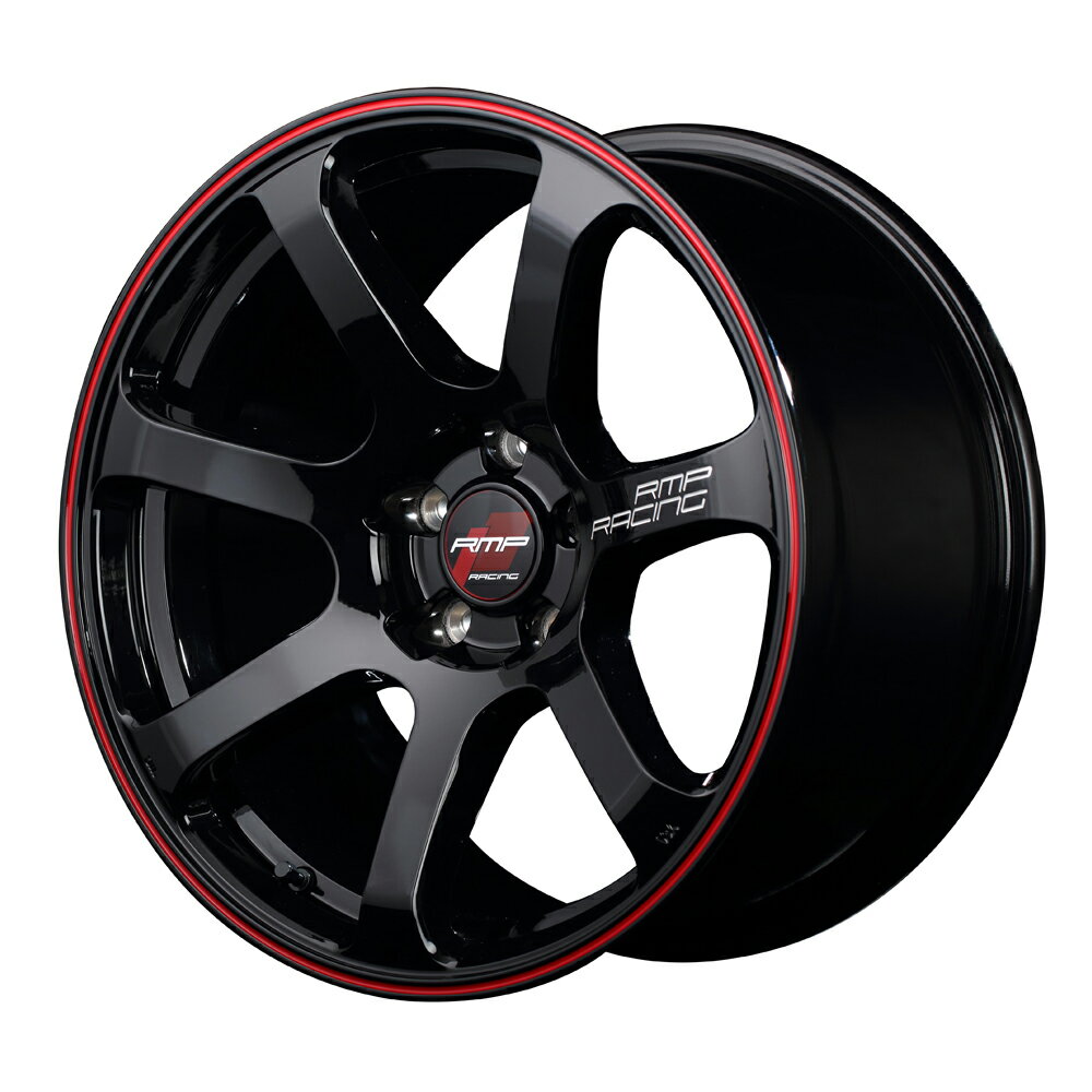 RMP Racing R07 アルミホイール(4本) 18x7.5 +50 112 5H(ブラック/リムレッドライン) / 18インチ MID 輸入車サイズ