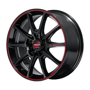 RMP Racing R25 plus アルミホイール(4本) 16x5.5 +20 139.7 5H(ブラック/リムレッドライン) / 16インチ MID ジムニー サイズ