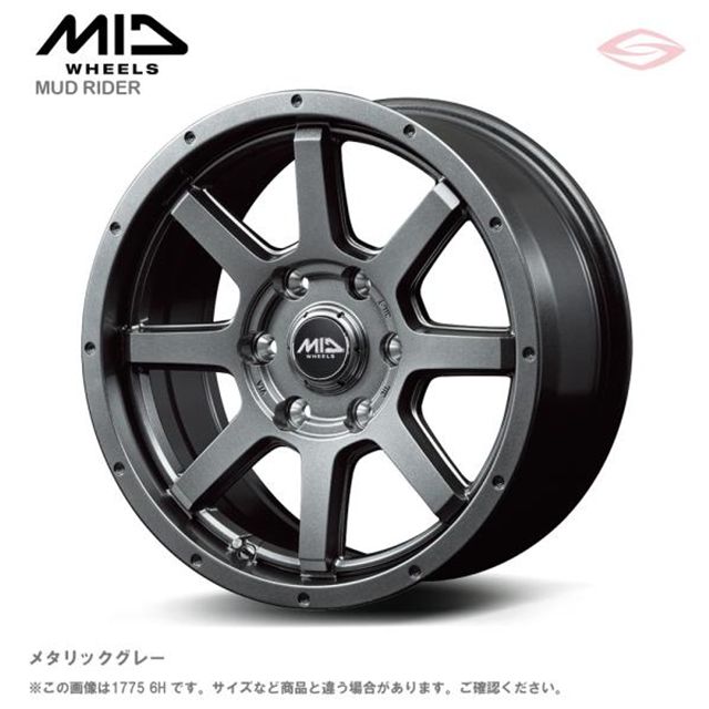 MIDۥ륺 ޥåɥ饤 ߥۥ1 17x7.5J 6H 139.7 25 ᥿å졼/17 MID WHEELS MUD RIDER