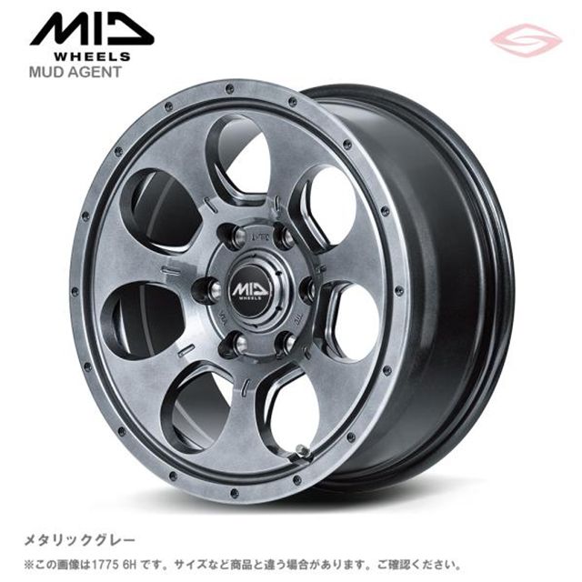 MIDۥ륺 ޥåɥ ߥۥ1 12x4.0B 4H 100 40 ᥿å졼/12 MID WHEELS MUDAGENT