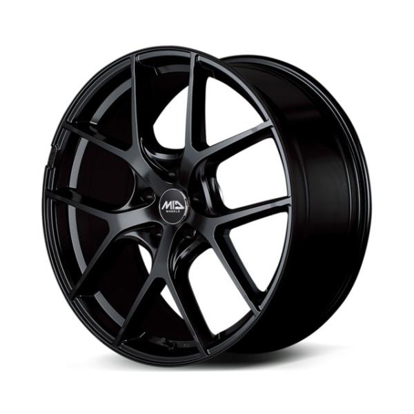 MIDホイールズ レフィナーダ モーション4 ホイール1本 19x8.0J 5H 114.3 +45 グロスブラック／ラインポリッシュ/19インチ MID WHEELS Lefinada MOTION4