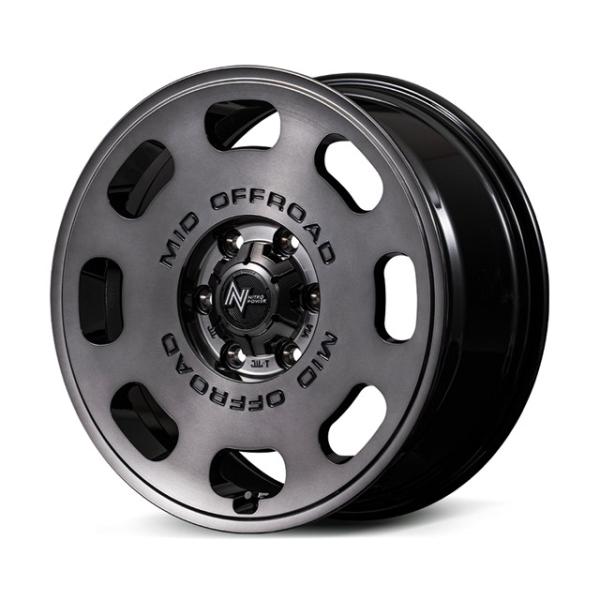 ナイトロパワー D8パルザー ホイール1本 16x7.0J 5H 114.3 +40 グロススモーク　マシンドフェイス（GSM）/16インチ NITROPOWER D8 PULSAR