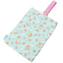 すみっコぐらし 上履き入れ シューズケース SUMIKKOGURASHI キルティング シューズバッグ サックスブルー いちご 幼稚園 保育園 入園グッズ キッズ 小学生 子供 通学 ジュニア 女の子 206267 新学期 ギフト