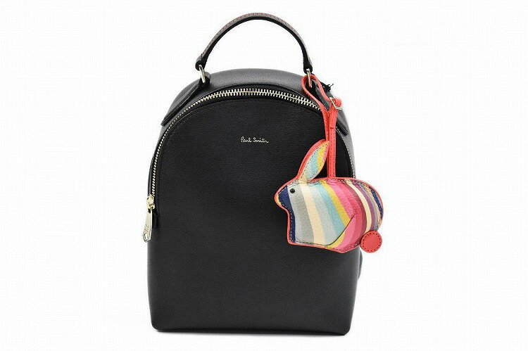 ポールスミス バッグ ミニ リュックサック レディース ブランド Paul Smith ラビットチャーム 黒 ブラック 女性 婦人 PWR390【あす楽】