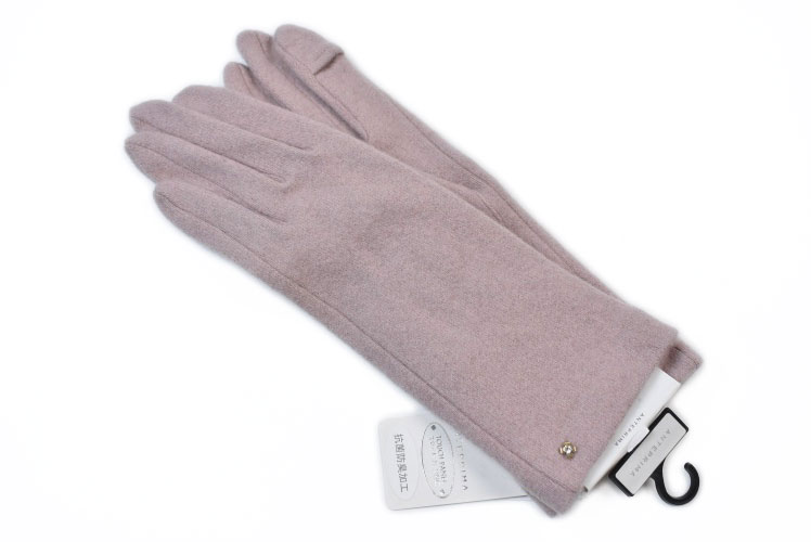 アンテプリマ 手袋 レディース ブランド ANTEPRIMA カシミヤ100 花 フラワー スタッズ スマホ対応 指先スリット ダスティピンク 21-22cm ...