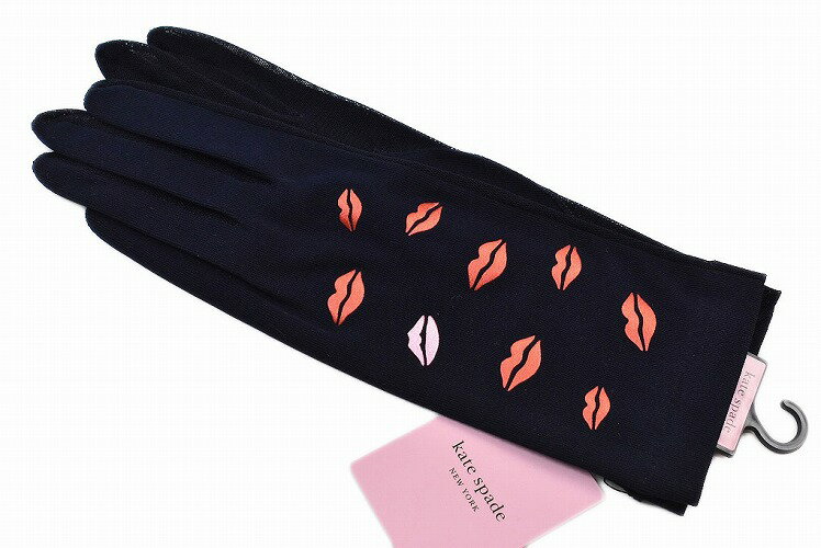 ケイト スペード ニューヨーク UV ショート 手袋 レディース ブランド kate spade NEW YORK リップ マ..
