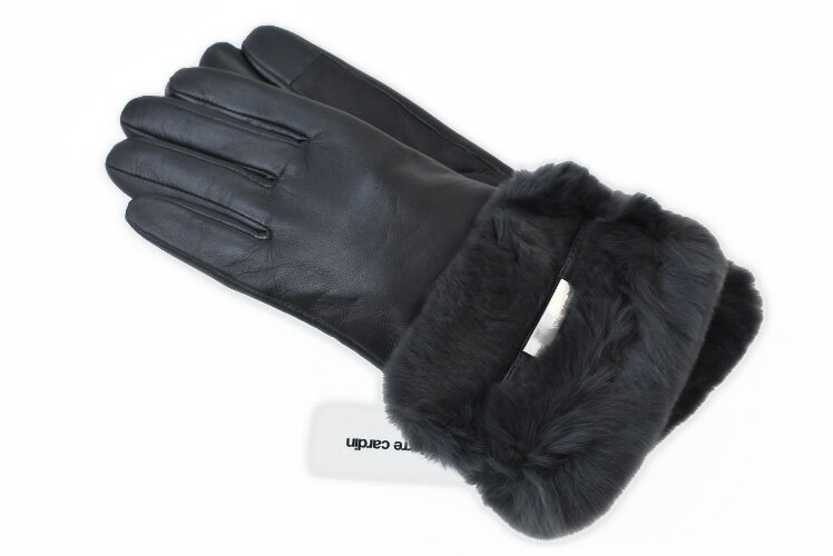 ピエールカルダン 手袋 レディース スマホ対応 革 皮 ラムレザー 暖かい かわいい 自転車 防寒 ブランド ハイブランド pierre cardin ファー ...