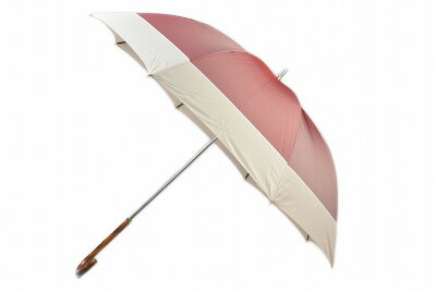 ポロ ラルフローレン 傘 雨傘 長傘 レディース ブランド POLO Ralph Lauren バイカラー デザイン レッド × ライトベージュ 58cm 女性 婦人 【あす楽】