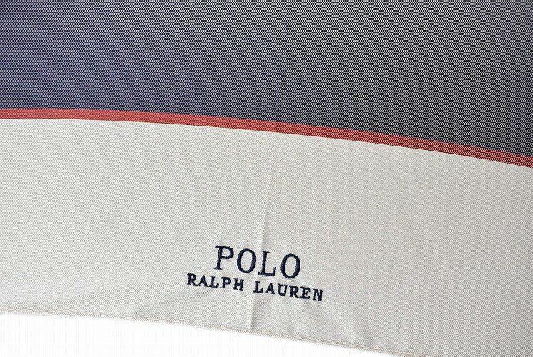 ポロ ラルフローレン 傘 雨傘 長傘 レディース ブランド POLO Ralph Lauren バイカラー デザイン ディープグレー × ホワイト 58cm 女性 婦人 【あす楽】