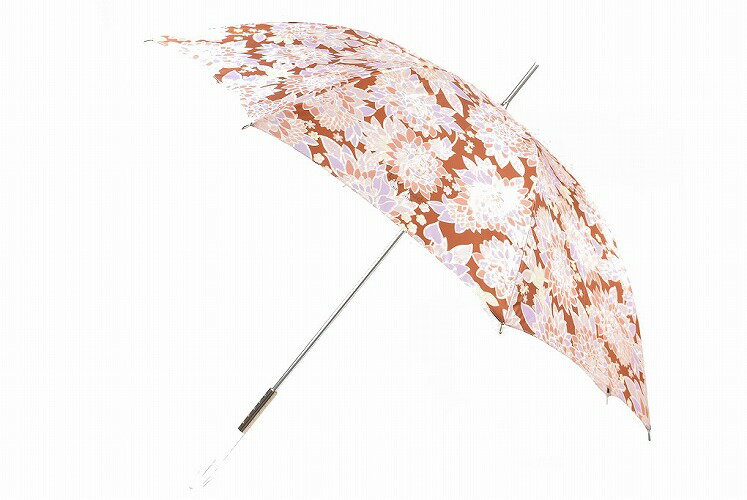 ケイトスペード ニューヨーク 傘 長傘 レディース ブランド kate spade new york 雨傘 フラワープリント 花 パープルブラウン 60cm 女性 婦人 11010-1029 x1x