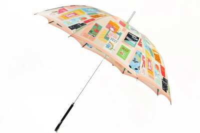 ケイトスペード ニューヨーク 雨傘 傘 長傘 レディース ブランド おしゃれ 女性 婦人 kate spade new york ポスター パンフレット ピーチ オレンジ 60cm