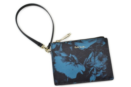 ポールスミス 財布 コイン カードケース レディース ブランド Paul Smith ハーフトーンフローラル ストラップ付 パスケース 専用箱付 青 ティール 女性 婦人 PWD970 訳あり ポールスミス 財布 コイン カードケース レディース ブランド Paul Smith ハーフトーンフローラル ストラップ付 パスケース 専用箱付 青 ティール 女性 婦人 PWD970 訳あり