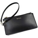 ポールスミス 財布 コインケース カードケース レディース ブランド Paul Smith ストラップ 付 コントラストレザー パスケース 小銭入れ 専用箱付 黒 ブラック × レッド 20代 30代 40代 50代 プレゼント ギフト おしゃれ 女性 婦人 本革 レザー BPW480