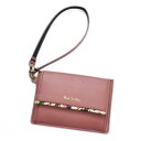 ポールスミス カードケース パスケース レディース ブランド Paul Smith ストラップ 付 マーガレットプリントトリム 箱無し ピンク 財布 コインケース 小銭入れ 20代 30代 40代 50代 プレゼント ギフト おしゃれ 女性 婦人 本革 レザー BPW560