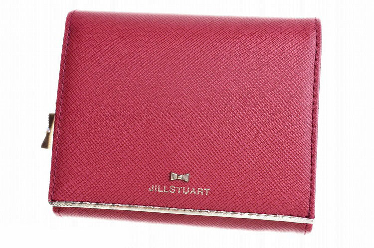 ジル スチュアート 二つ折り財布 レディース ジルスチュアート 二つ折り 財布 レディース ブランド JILLSTUART プリズム フラップ 箱無 ローズ レッド 女性 婦人 本革 JSLW7DS1-42 訳あり 【あす楽】