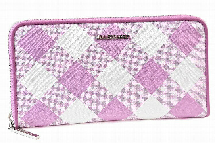 ジル スチュアート 長財布 財布 ラウンドファスナー レディース ブランド JILLSTUART キャンディキューブ 箱無 ローズ ピンク 女性 婦人 本革 母の日