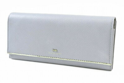 ジルスチュアート 長財布 財布 レディース ブランド JILLSTUART 牛革 レザー プリズム フラップ ギャルソン 箱無 アイス ブルー 女性 婦人 本革