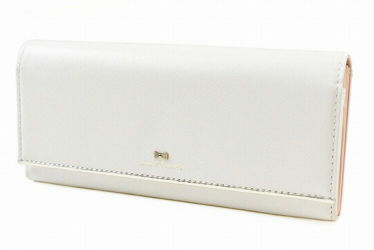 ジルスチュアート 長財布 財布 レディース ブランド JILLSTUART 牛革 レザー プリズム フラップ ギャルソン 箱無 白 ホワイト 女性 婦人 本革