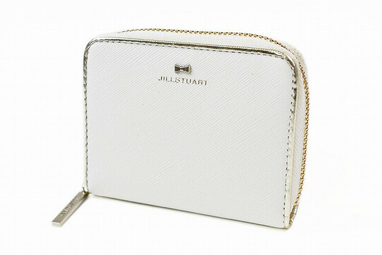 ジル スチュアート カードケース パスケース レディース ブランド JILLSTUART ラウンドファスナー 箱無 プリズム 白 ホワイト 女性 婦人 訳あり 【あす楽】