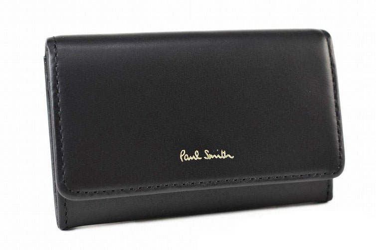 ポールスミス名入れ名刺入れ ポールスミス 名刺入れ カードケース レディース ブランド Paul Smith クラシックレザー 専用箱付 フラップ 黒 ブラック 女性 婦人本革 PWD203 【あす楽】