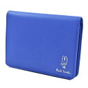 ポールスミス カードケース パスケース コインケース レディース ブランド Paul Smith バルーン バニー エンボス ファスナー 小銭入れ 専用箱付 青 ブルー 女性 婦人 本革 BPW074