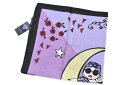 アナスイ 薄手 スカーフ スクエア 正方形 レディース ブランド ANNA SUI × Josie's RUNWAY コラボ シルク混 月 ムーン デザイン 黒...