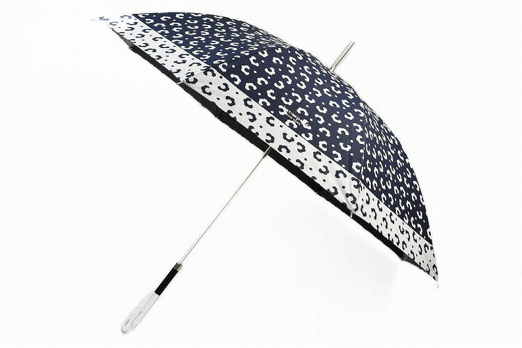 ケイト スペード ニューヨーク 日傘 長傘 レディース ブランド kate spade new york フラワー 花 プリント 紺 ネイビー × グレー 58cm 女性 婦人 UV 晴雨兼用