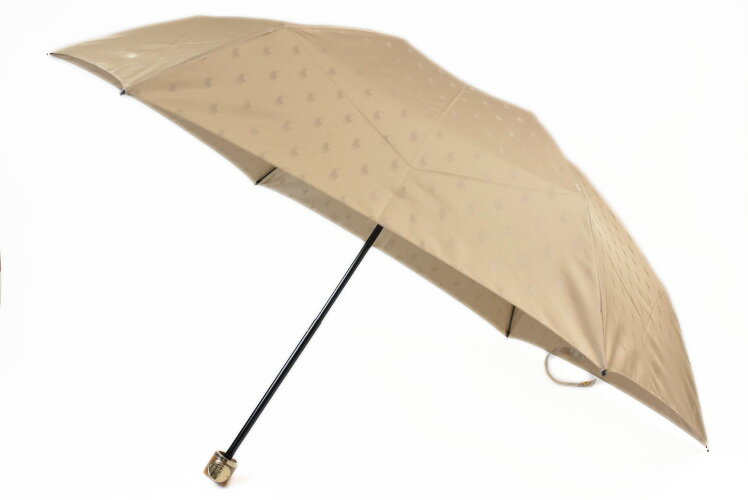 ポロ ラルフローレン 雨傘 折りたたみ 傘 レディース ブランド POLO Ralph Lauren ロゴ デザイン ベージュ 日本製 55cm 女性 婦人 【あす楽】