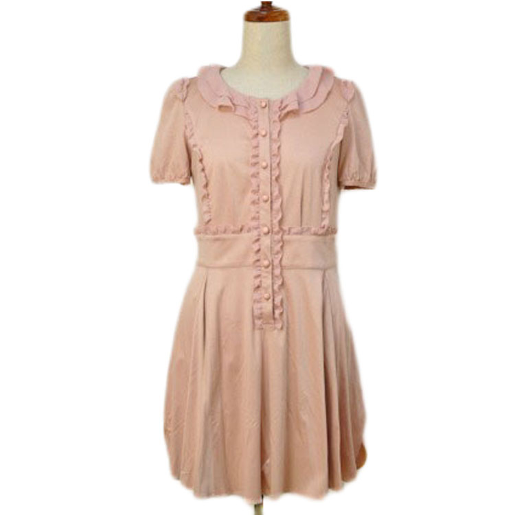 トゥービーシック チュニック ワンピース レディース ブランド TO BE CHIC フリル フレア コーラル オレンジ 42 11号 女性 婦人 トップス フ...