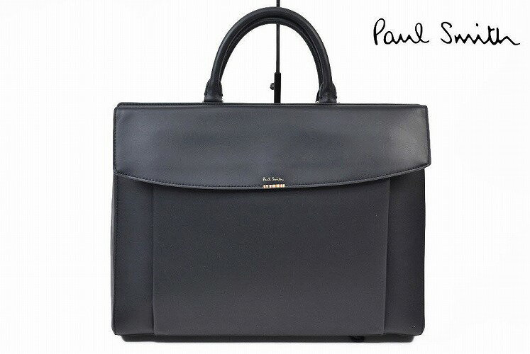 ポールスミス ビジネスバッグ ポールスミス ビジネスバッグ バッグ メンズ ブランド Paul Smith マルチストライプ タブ ブリーフケース 濃紺 ネイビー 男性 紳士 PSN932 訳あり 【あす楽】