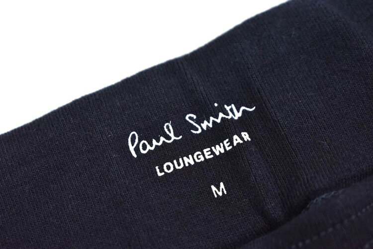 ポールスミス ルームウェア ハーフパンツ パンツ 半ズボン メンズ ブランド Paul Smith ラウンジウエア LOUNGEWEAR メッシュ ショートパンツ アーティストストライプ タブ 部屋着 M L LL 濃紺 ダークネイビー 20代 30代 40代 50代 プレゼント ギフト おしゃれ 男性 紳士