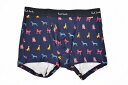 ポールスミス ボクサーパンツ メンズ ブランド 前開き 綿 下着 ボクサー Paul Smith 専用箱付 ドッグ Dogs プリント M L LL 紺 ネイビー アンダーウェア ショートボクサー 男性 紳士 父の日 【あす楽】