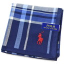 ポロ ラルフローレン ハンカチ 1枚 メンズ ブランド POLO Ralph Lauren 紺 ネイビー × 青 ブルー × 白 ホワイト チェック 赤 レッド...