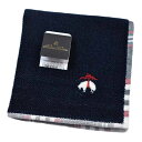 ブルックス ブラザーズ タオルハンカチ タオル ハンカチ 1枚 メンズ 綿 ブランド ハイブランド BROOKS BROTHERS ネイビー タータン チェック ロゴ 刺繍 男性 紳士 父の日 実用的 20代 30代 40代 50代 60代 70代 プレゼント ギフト おしゃれ ハンドタオル ポイント消化